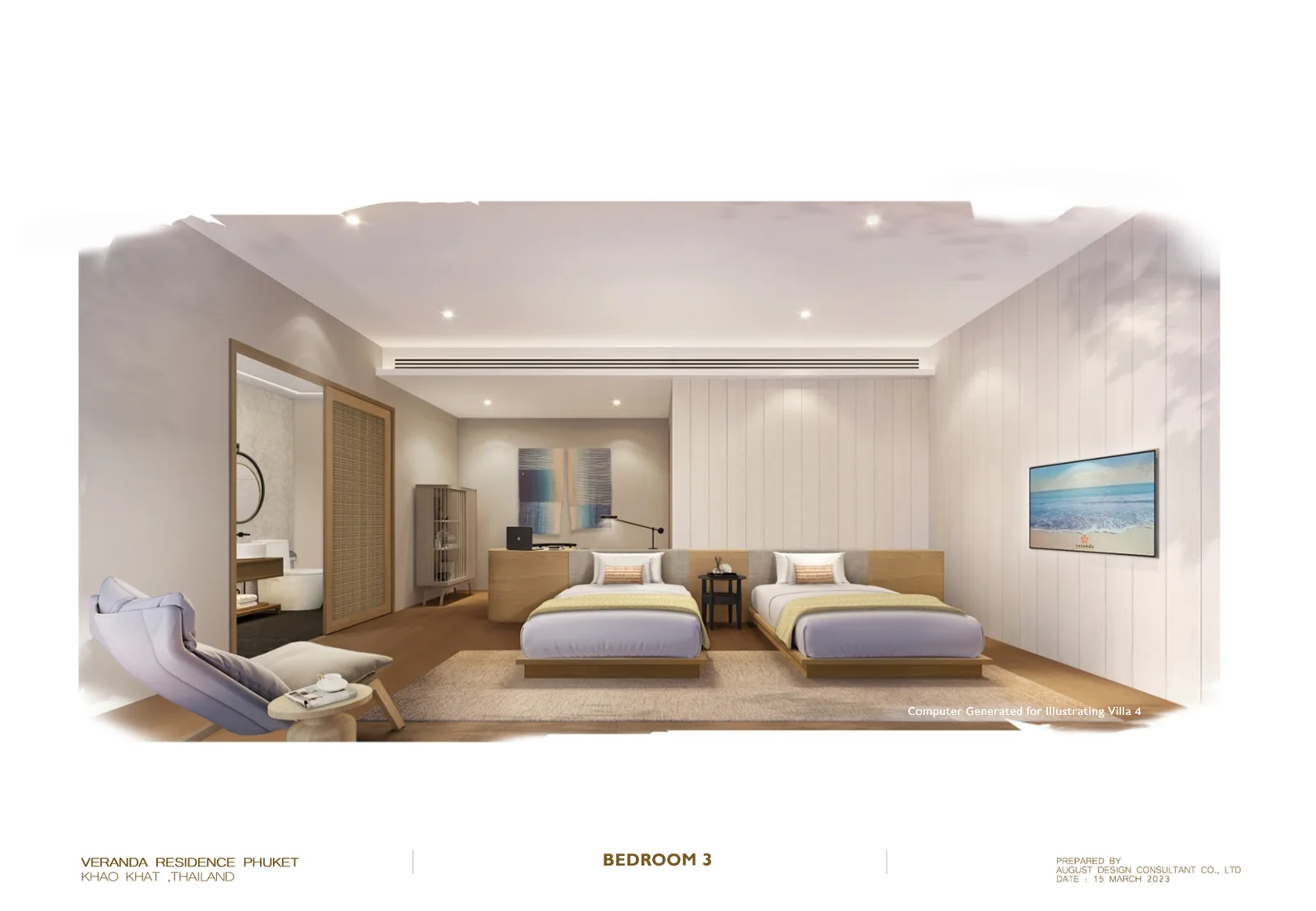2-bedroom condo, 160 sqm