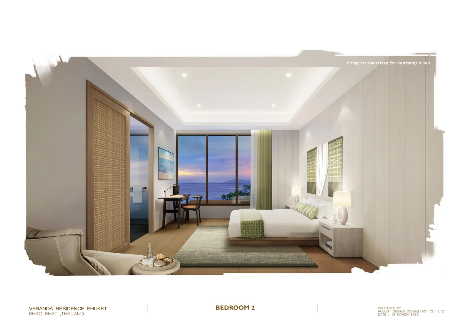 2-bedroom condo, 160 sqm