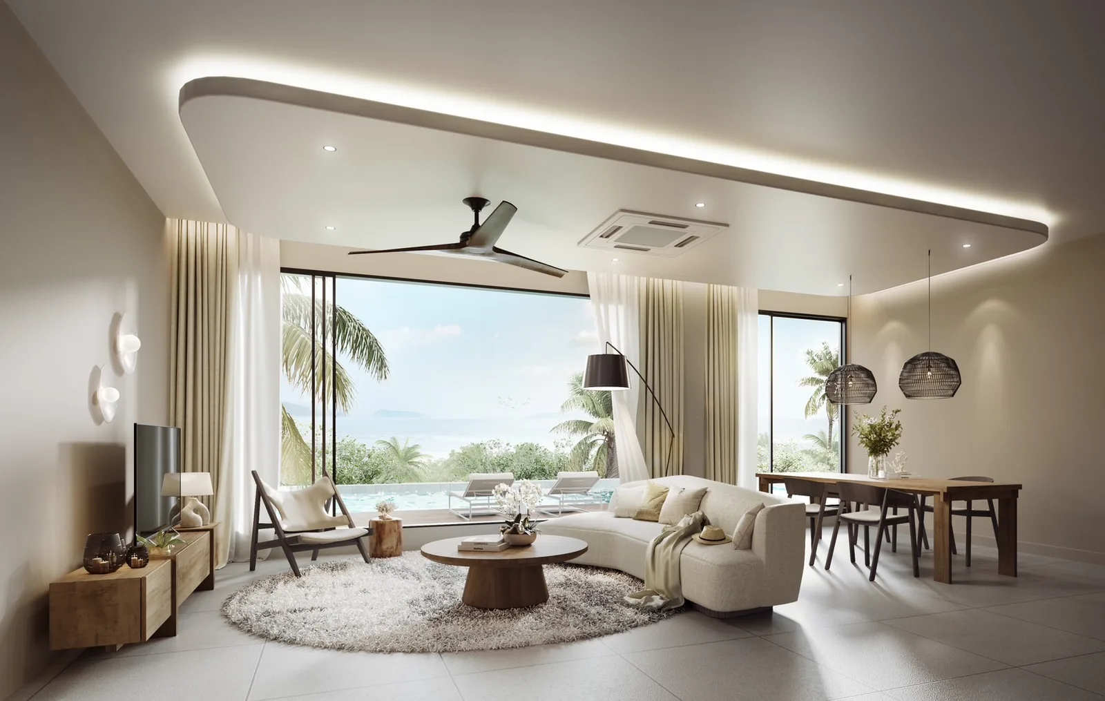 2-bedroom condo, 160 sqm