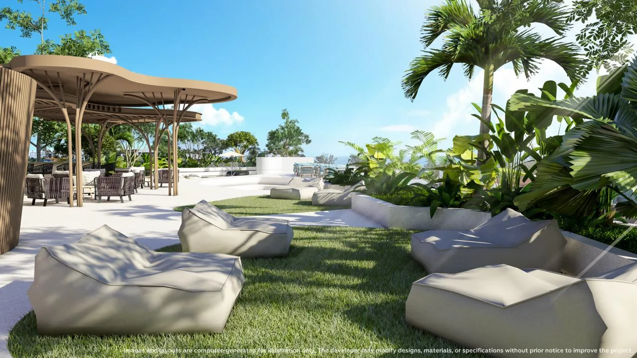1-bedroom condo, 34 sqm