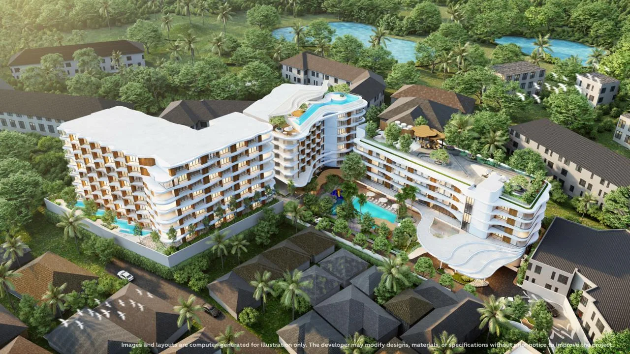 2-bedroom condo, 62 sqm