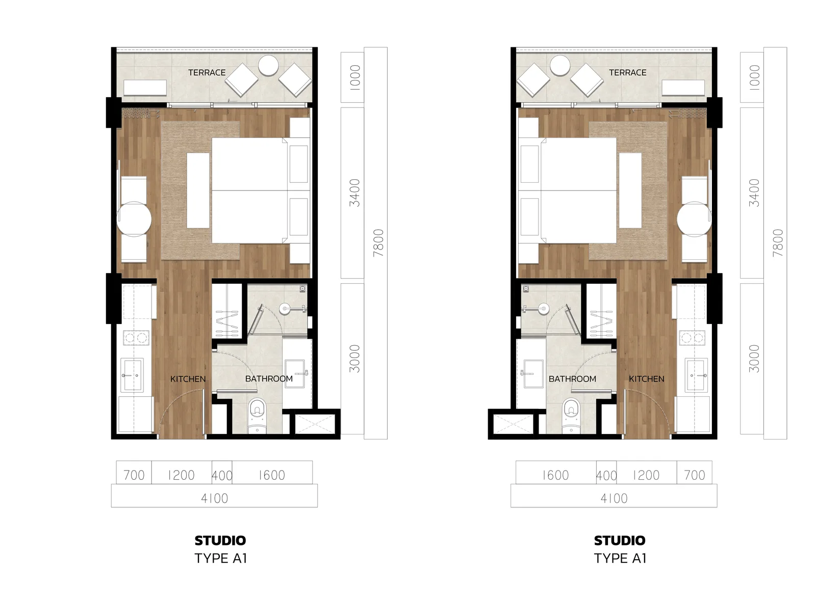 Studio, 29 sqm