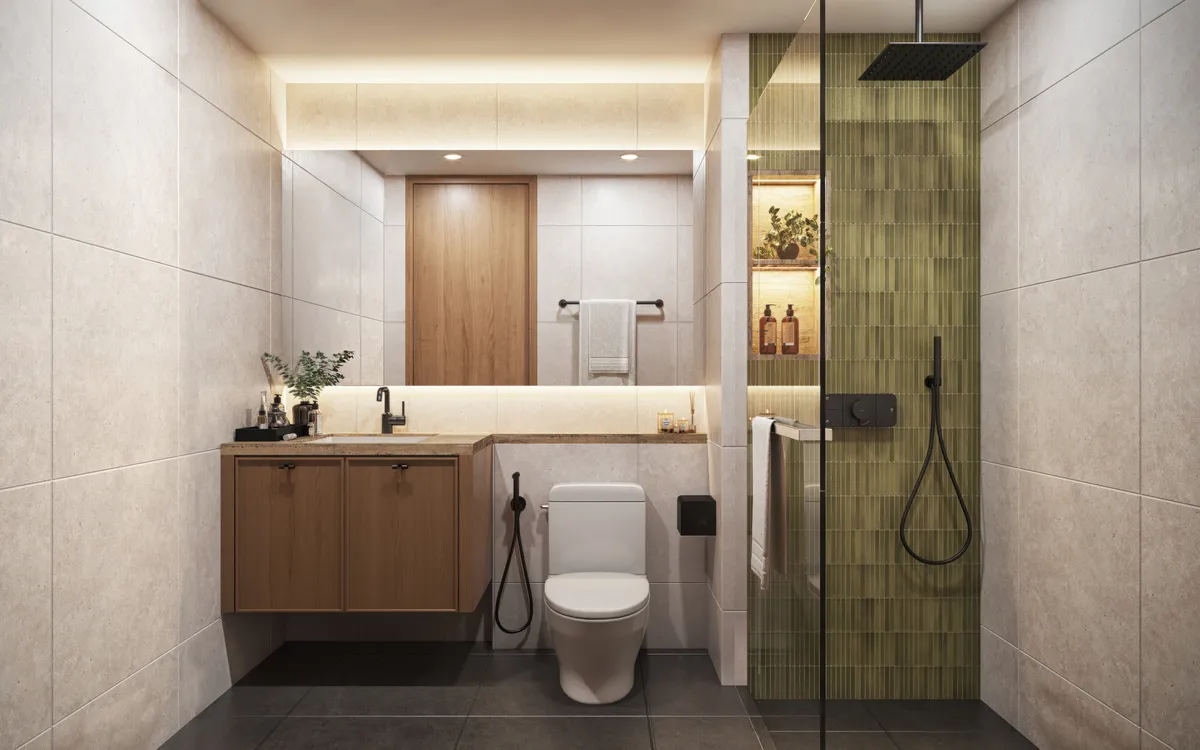 3-bedroom condo, 90 sqm