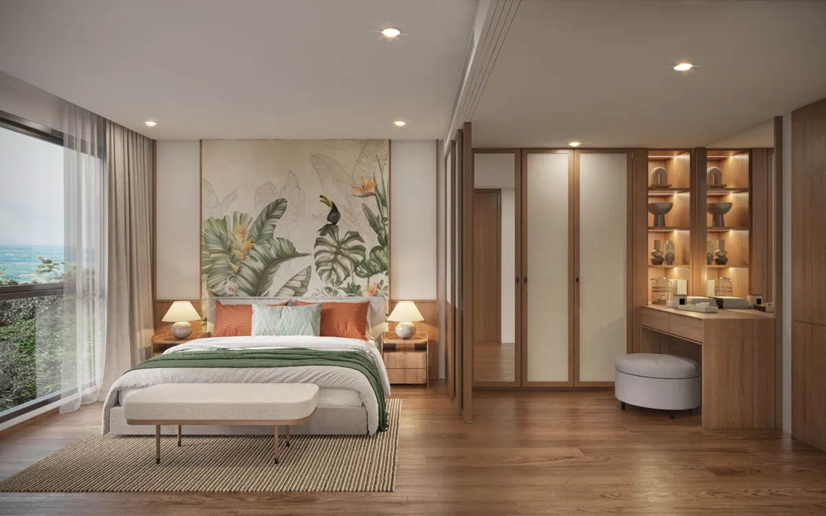 2-bedroom condo, 60 sqm