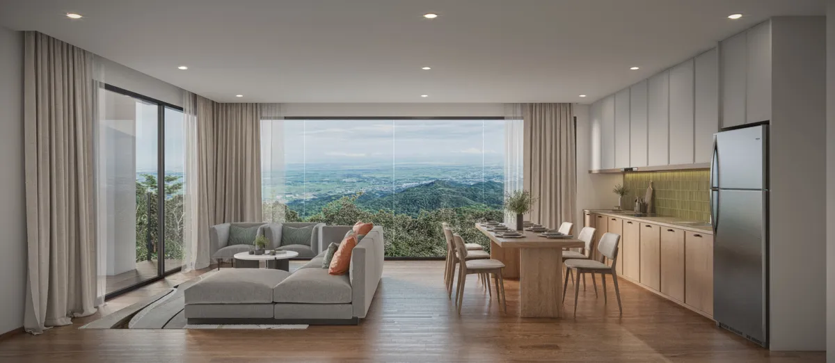 2-bedroom condo, 60 sqm