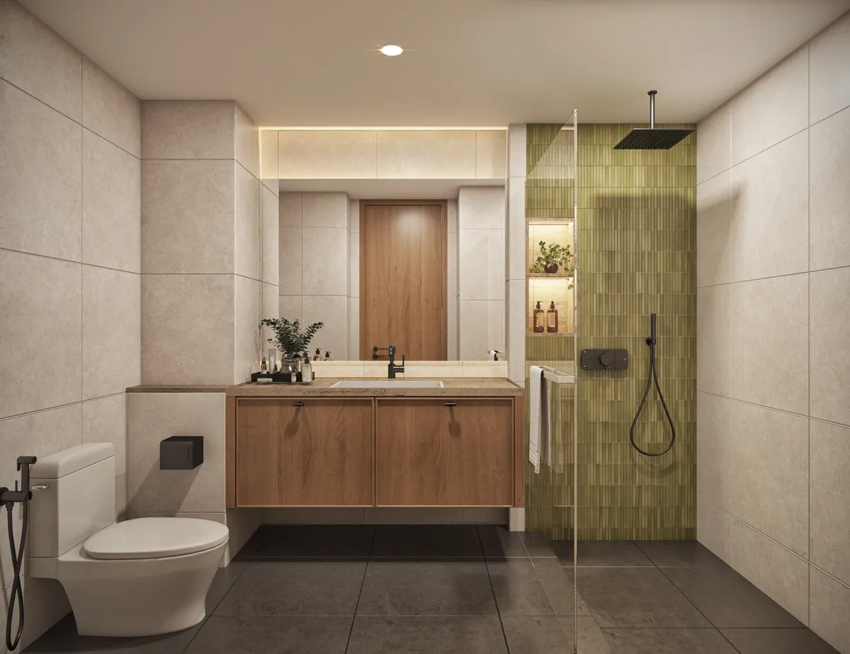 2-bedroom condo, 60 sqm