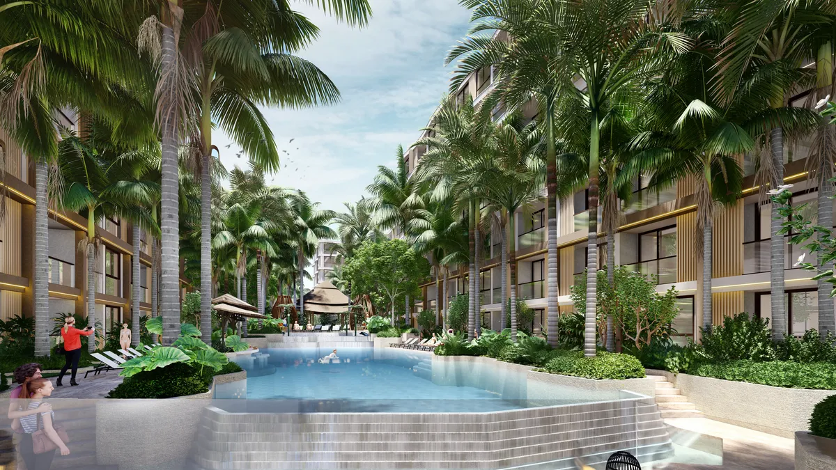2-bedroom condo, 60 sqm
