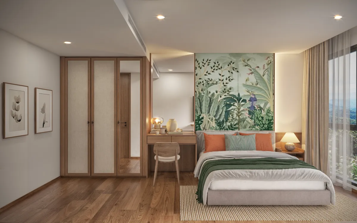 2-bedroom condo, 60 sqm