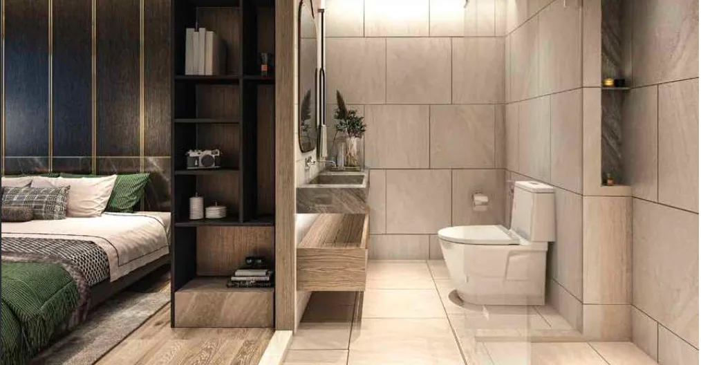 1-bedroom condo, 30 sqm