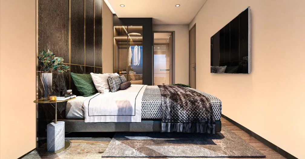 1-bedroom condo, 30 sqm