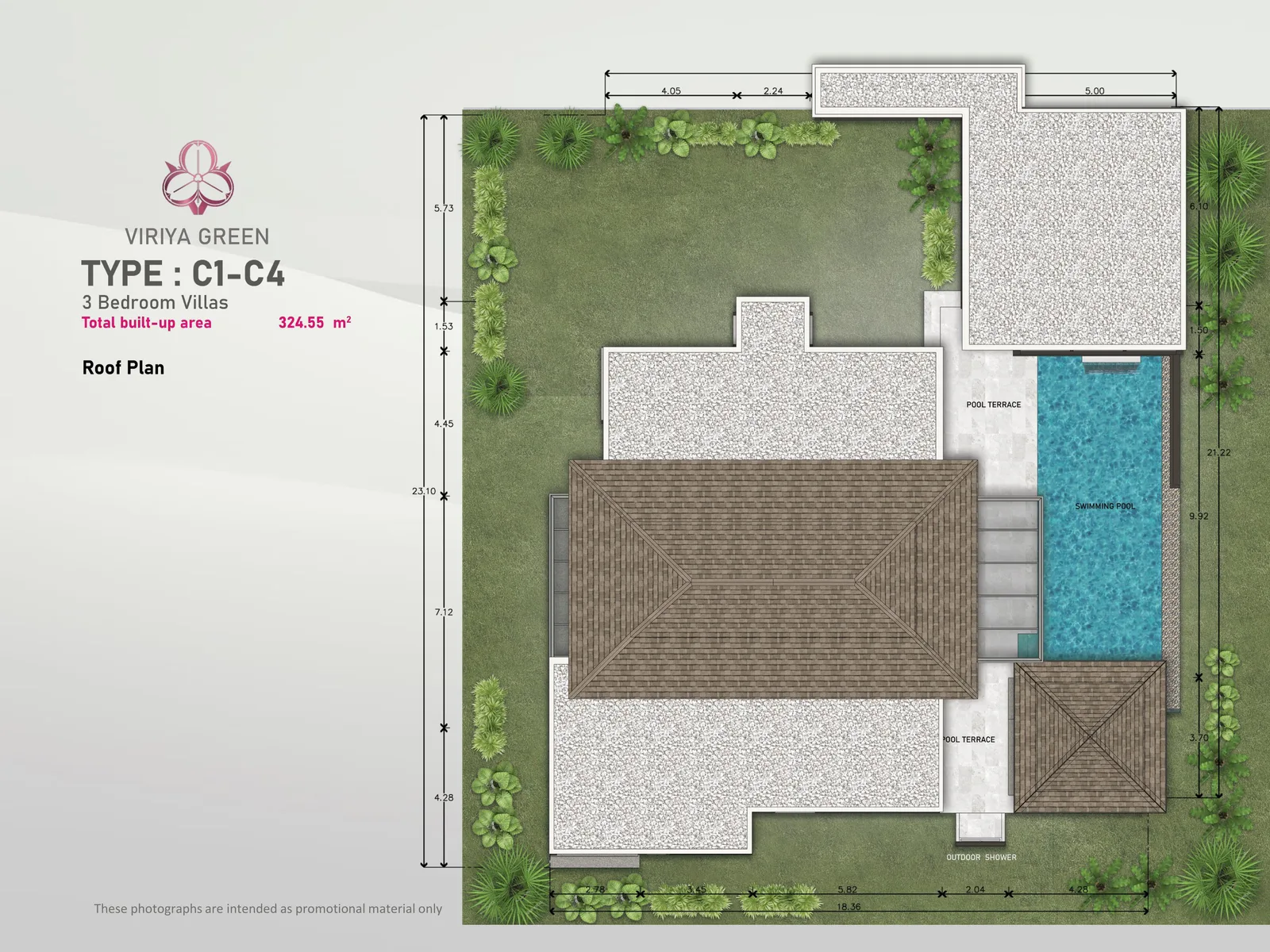 3-bedroom villa, 253 sqm