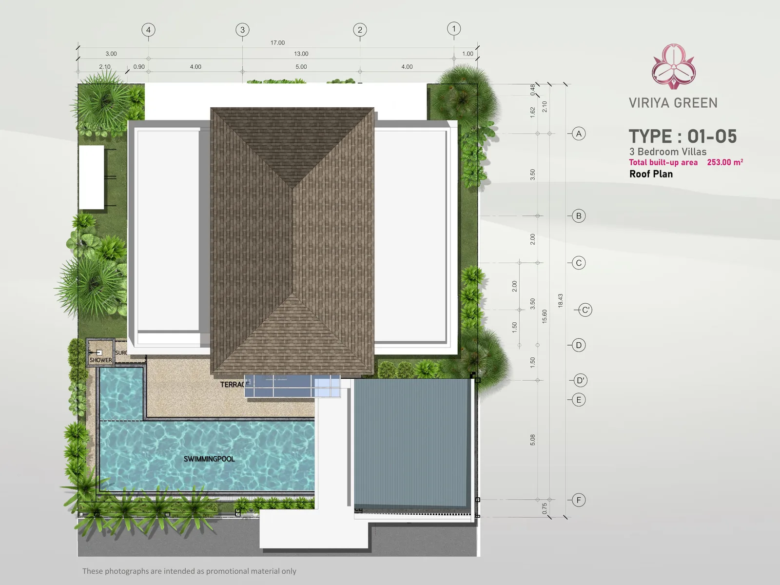 3-bedroom villa, 253 sqm