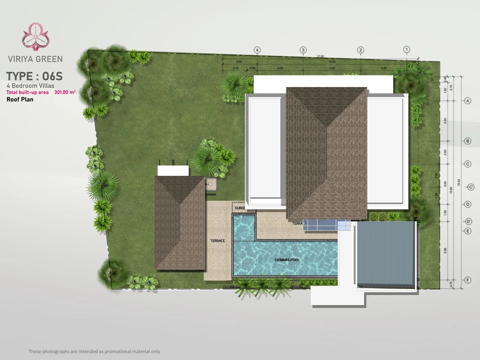 4-bedroom villa, 301 sqm