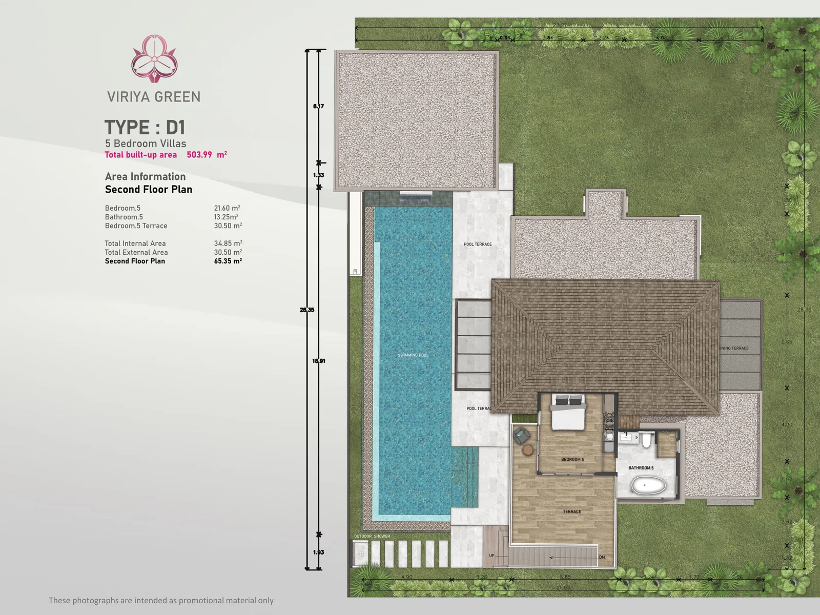 5-bedroom villa, 448 sqm