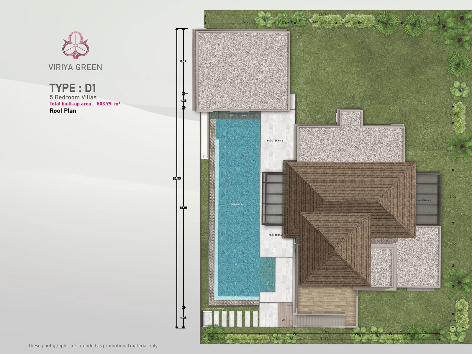 5-bedroom villa, 448 sqm