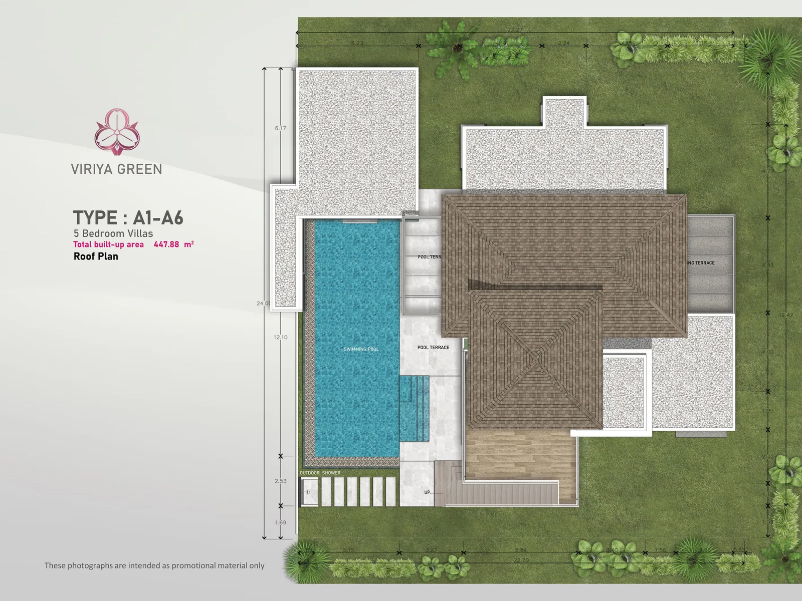 5-bedroom villa, 448 sqm