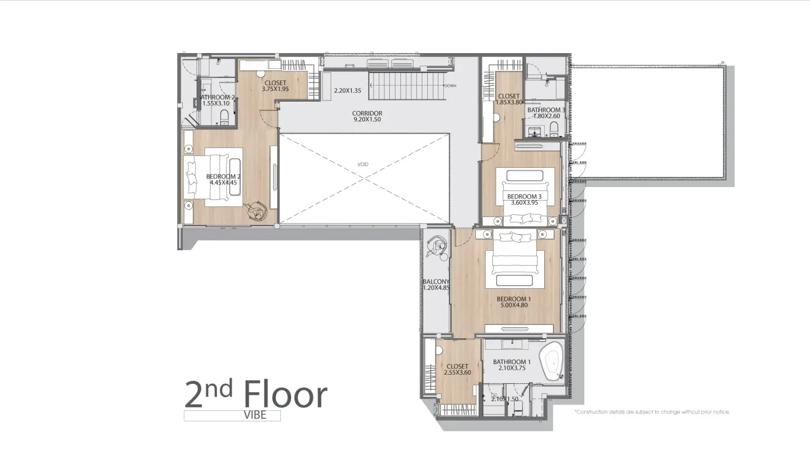 4-bedroom villa, 374 sqm