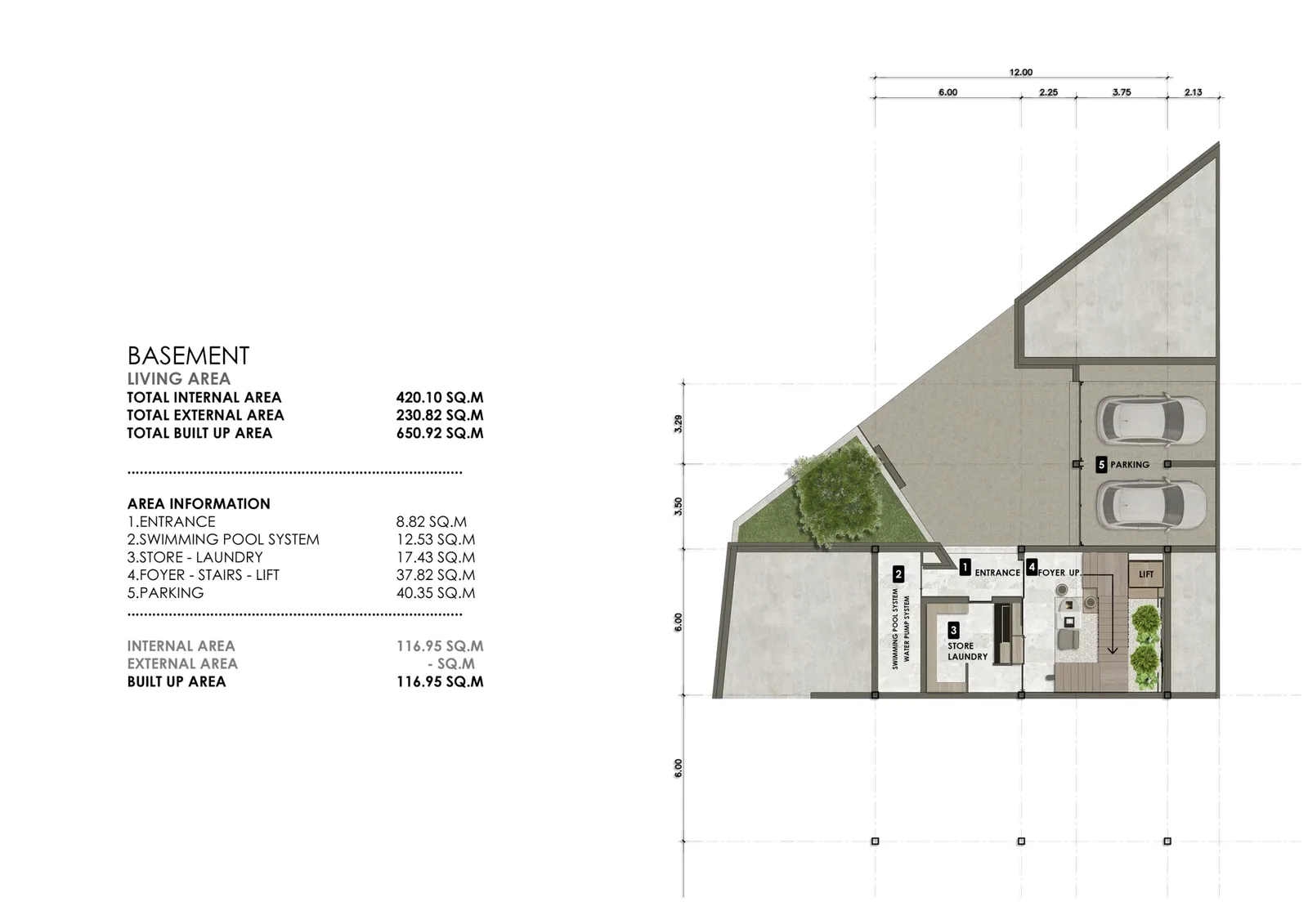 4-bedroom villa, 651 sqm
