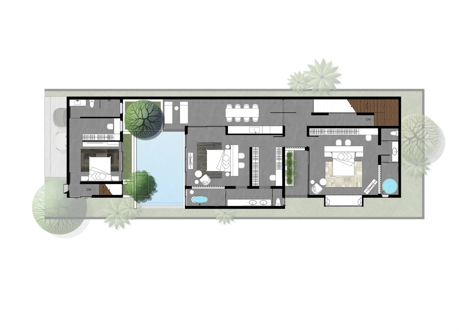 4-bedroom villa, 548 sqm
