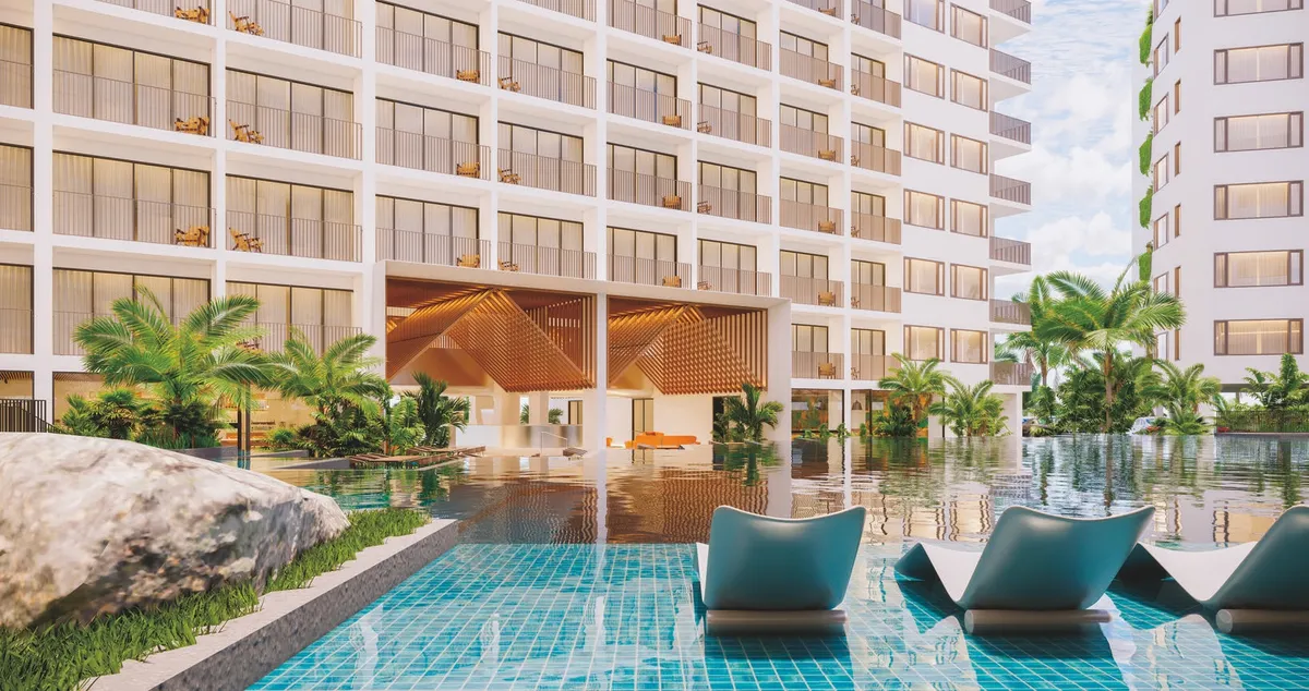 1-bedroom condo, 28 sqm