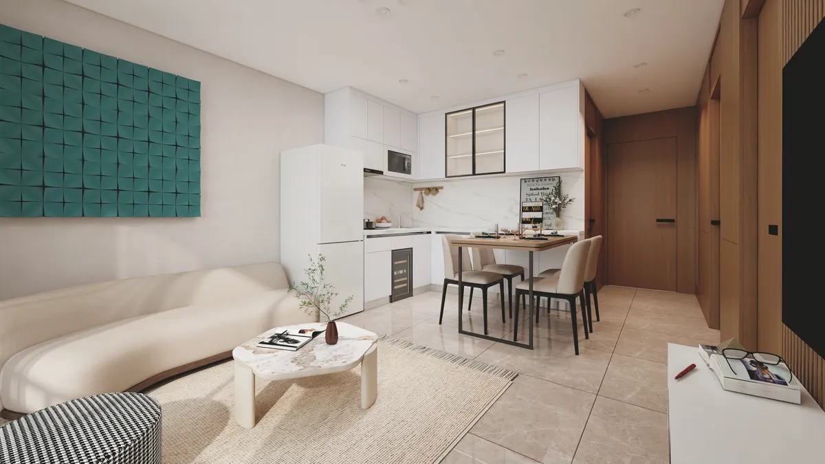 3-bedroom condo, 92 sqm